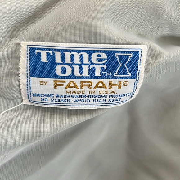 VINTAGE!! Time Out by Farah - L-ish - Like New! - Picture 10 of 12